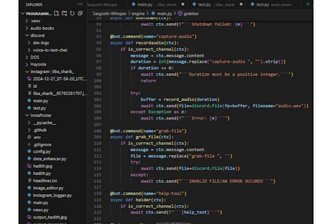 develop custom python scripts or softwares for any tasks
